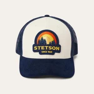 Cream Sunset Trucker Cap -STETSON