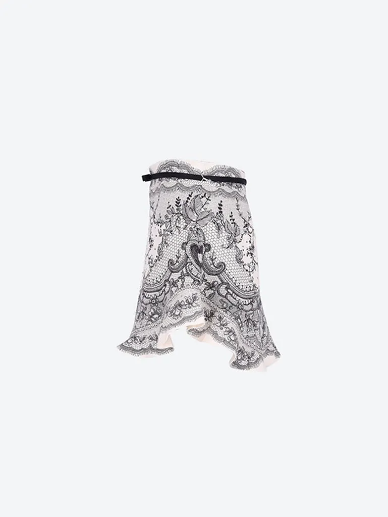 Crush flat front frill shorts