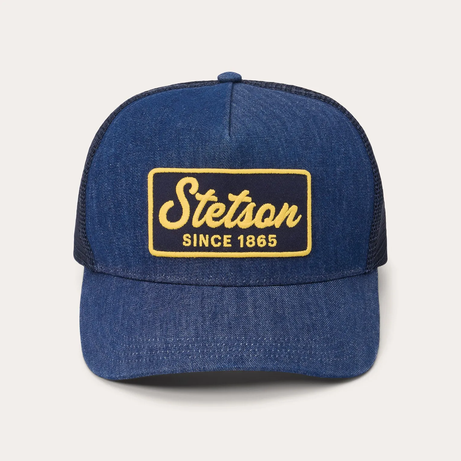 Dark Denim 1865 Patch Trucker Cap -STETSON