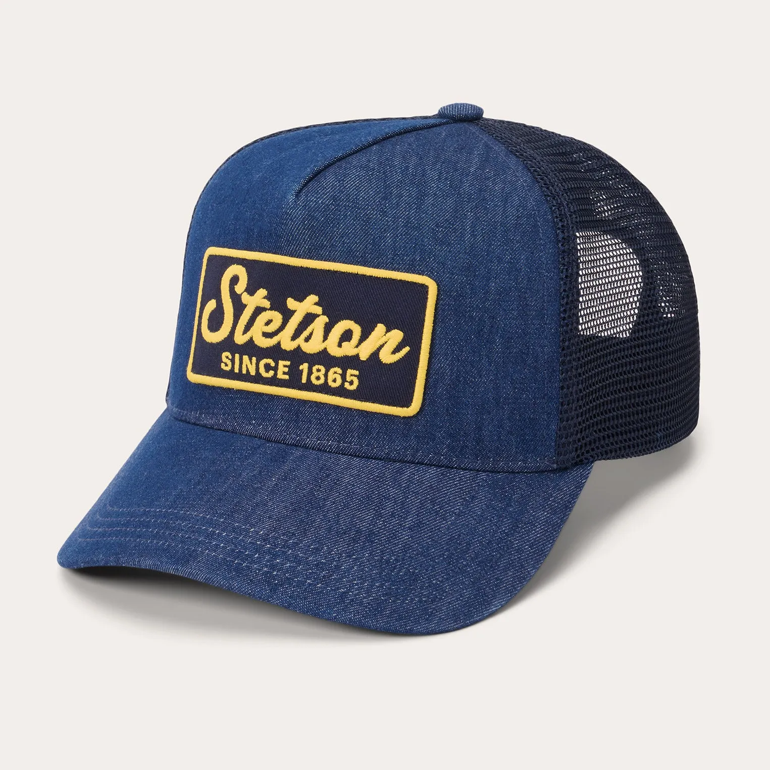 Dark Denim 1865 Patch Trucker Cap -STETSON