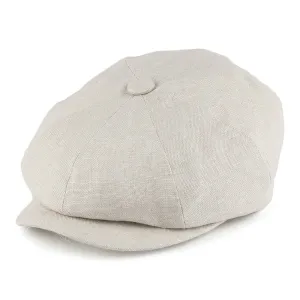Failsworth Hats Alfie Irish Linen Newsboy Cap - Natural
