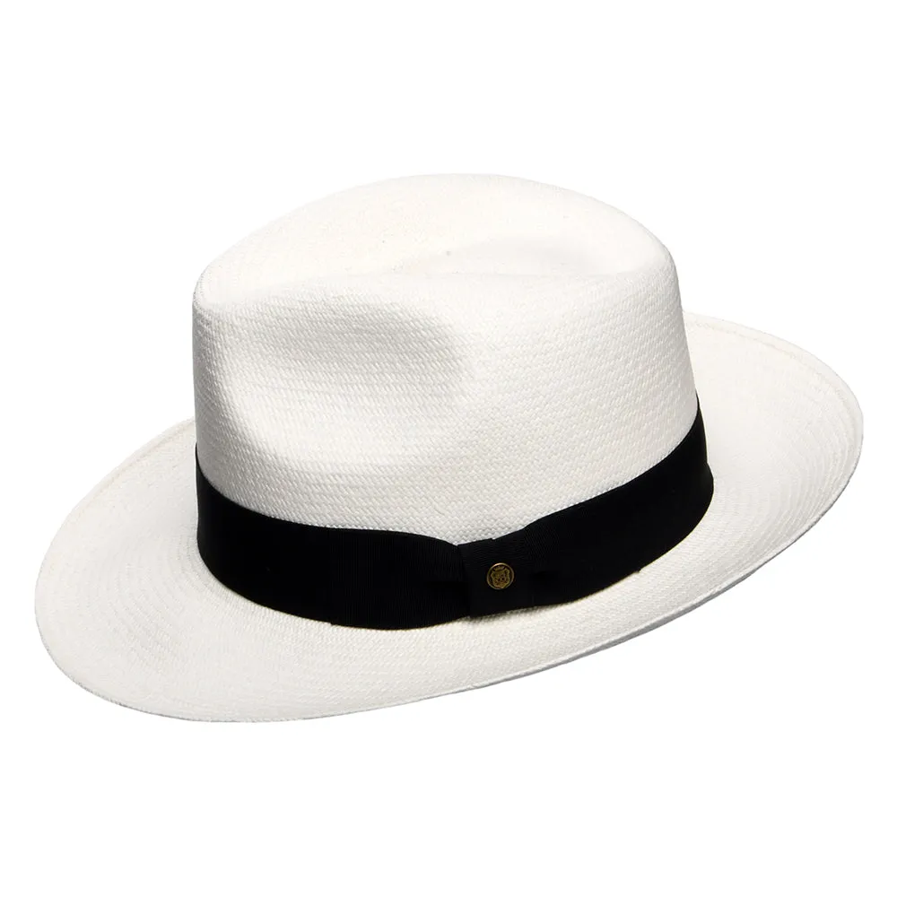 Failsworth Hats Grade 8 Panama Fedora Hat - Bleach