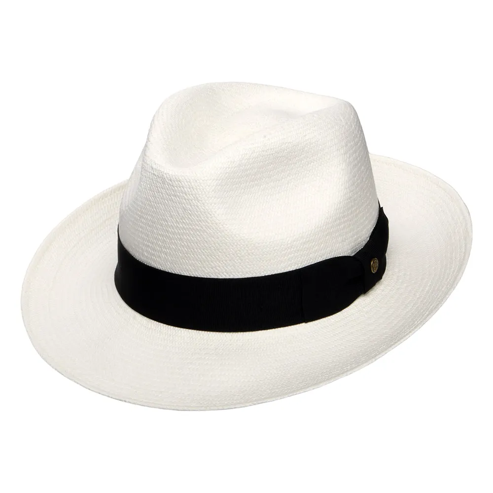 Failsworth Hats Grade 8 Panama Fedora Hat - Bleach