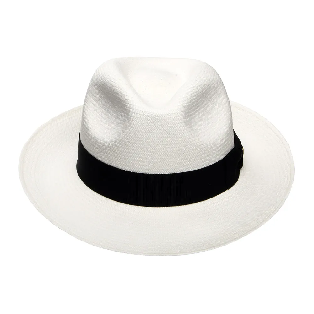 Failsworth Hats Grade 8 Panama Fedora Hat - Bleach