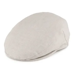 Failsworth Hats Irish Linen Flat Cap - Natural