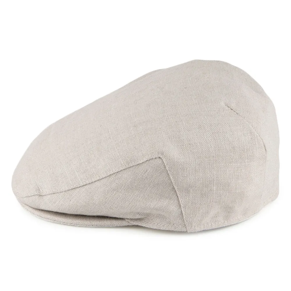 Failsworth Hats Irish Linen Flat Cap - Natural