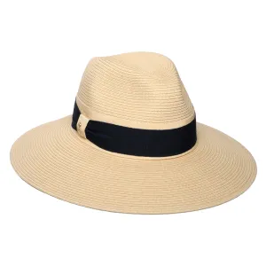 Failsworth Hats Positano Wide Brim Summer Fedora Hat - Natural