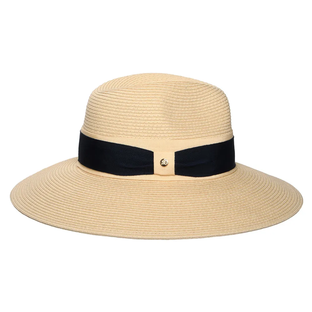 Failsworth Hats Positano Wide Brim Summer Fedora Hat - Natural