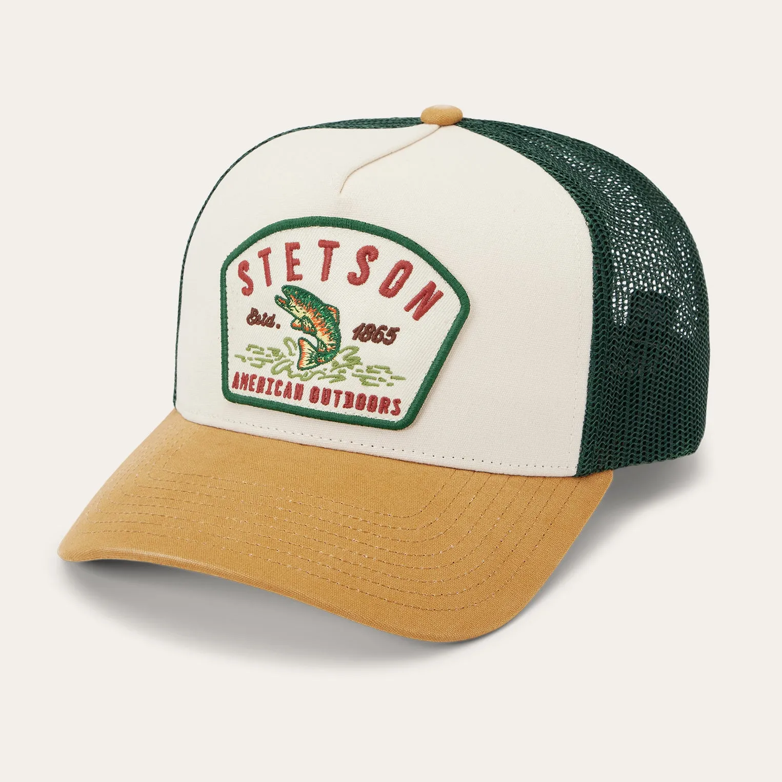 Fishing Patch Trucker Cap -STETSON