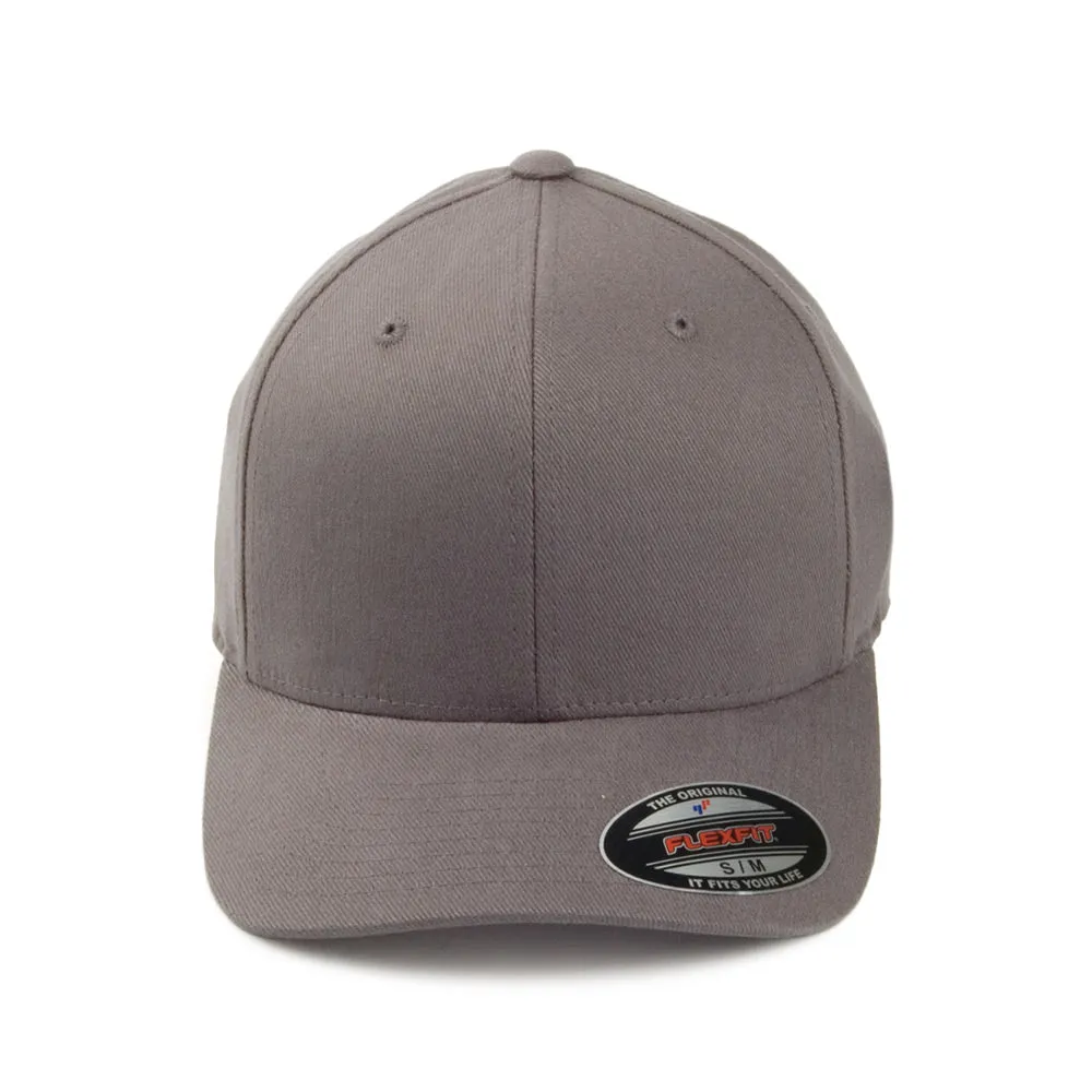 FlexFit Mid-Pro Brushed Twill Baseball Cap - Cool Grey