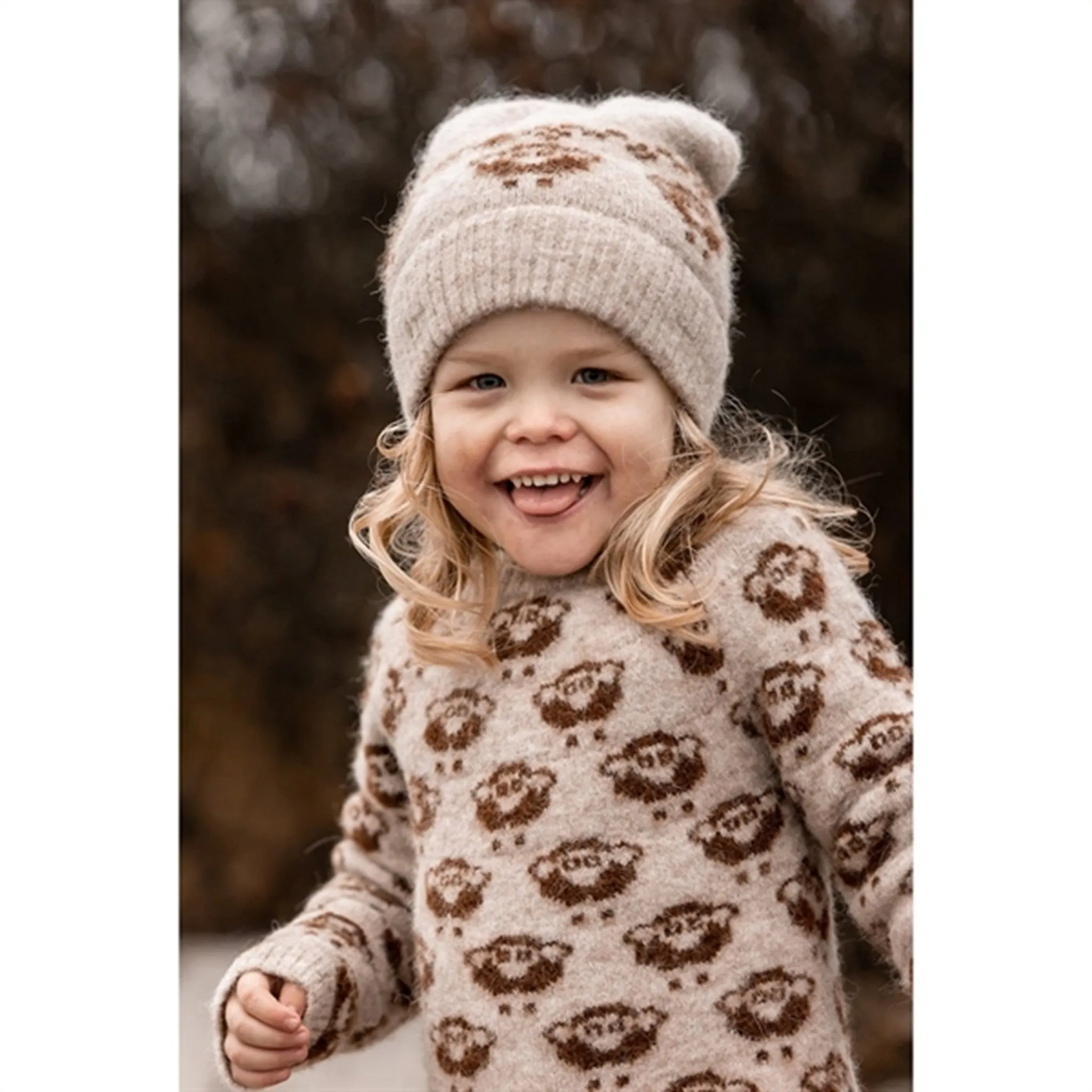 Fliink Amphora Sheep Pattern Star Beanie