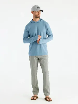 Free Fly Men's Elevate Hoodie in Blue Fog