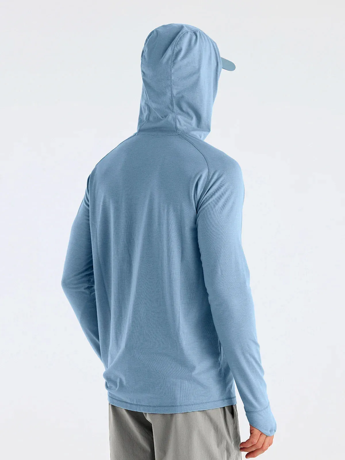 Free Fly Men's Elevate Hoodie in Blue Fog