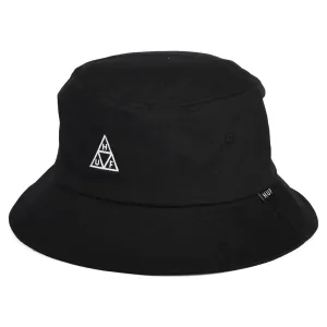 HUF Essentials Triple Triangle Cotton Bucket Hat - Black