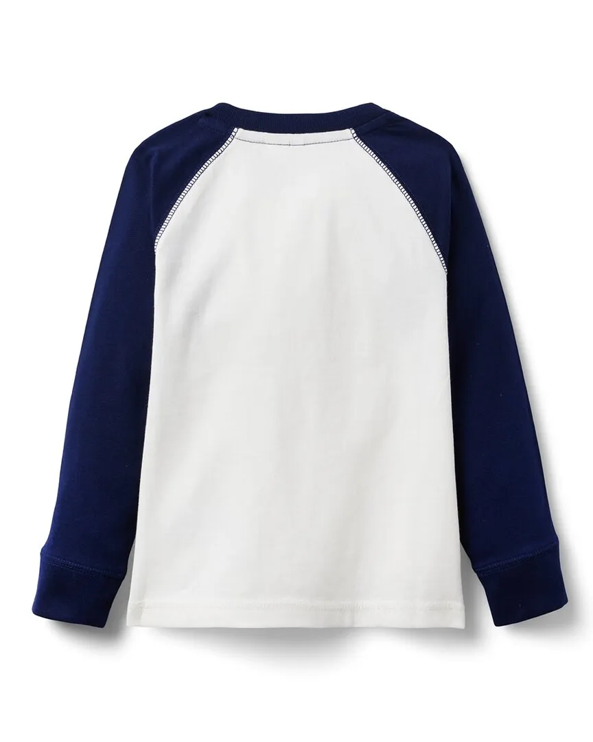 Janie and Jack Henley Baseball T-Shirt