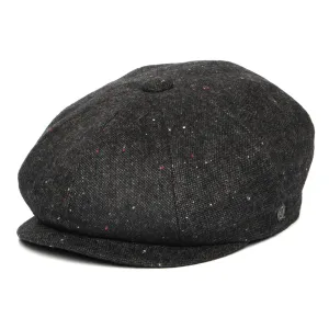 Jaxon & James Blackheath Speckled Marl Newsboy Cap - Black-Multi