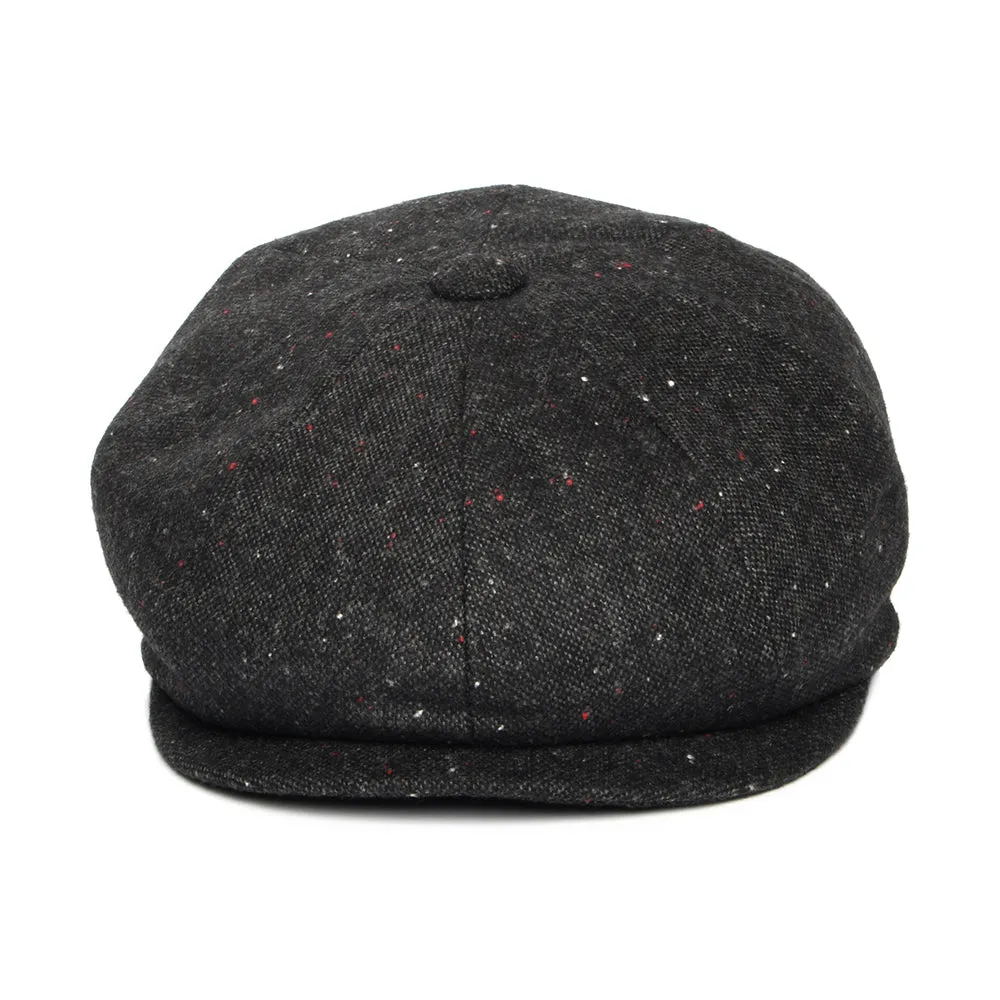 Jaxon & James Blackheath Speckled Marl Newsboy Cap - Black-Multi