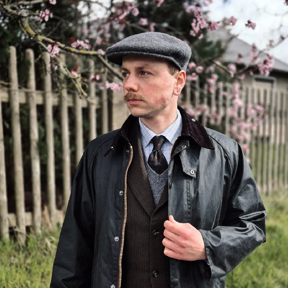 Jaxon & James Classic Wool Flat Cap - Charcoal