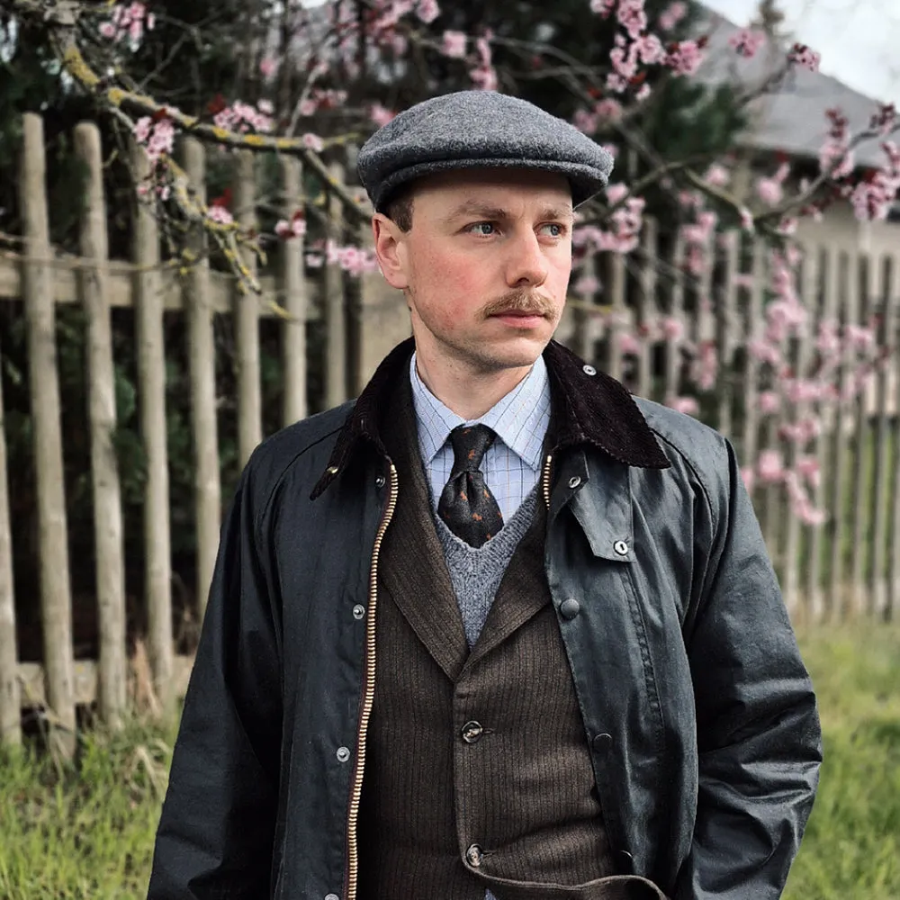 Jaxon & James Classic Wool Flat Cap - Charcoal