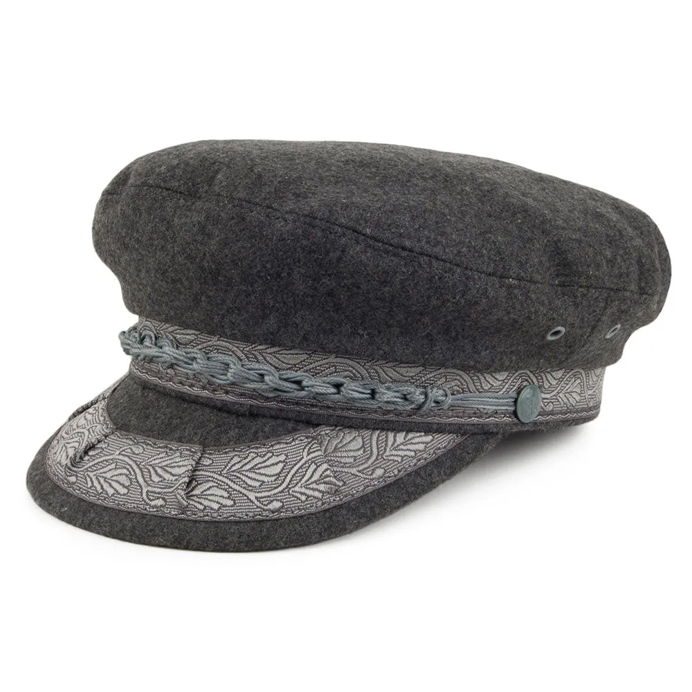 Jaxon & James Classic Wool Greek Fisherman Cap - Grey