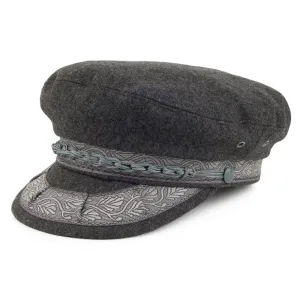 Jaxon & James Classic Wool Greek Fisherman Cap - Grey