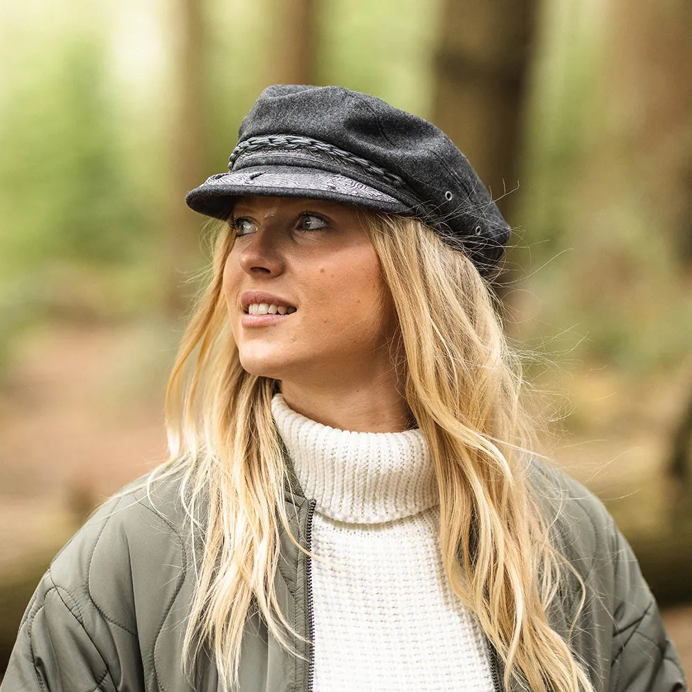 Jaxon & James Classic Wool Greek Fisherman Cap - Grey