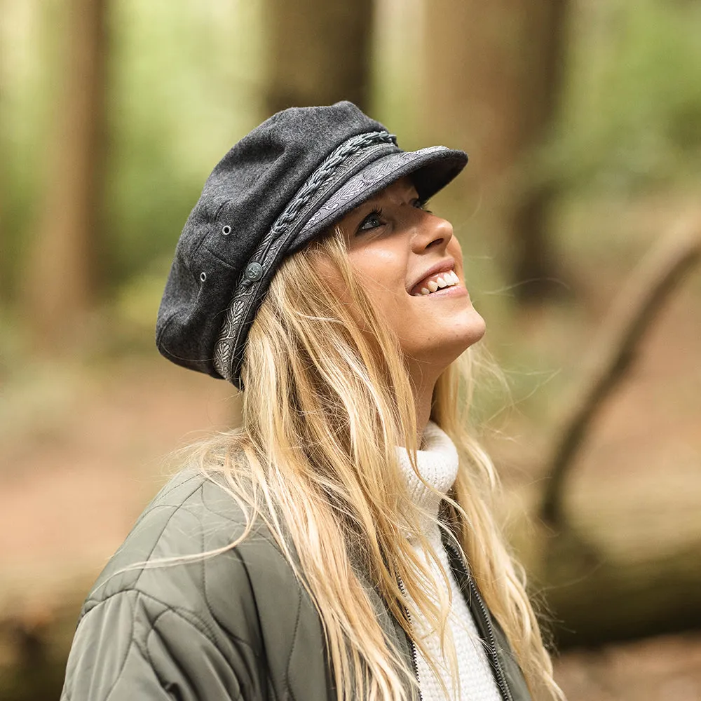 Jaxon & James Classic Wool Greek Fisherman Cap - Grey