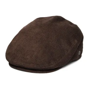 Jaxon & James Corduroy Flat Cap - Brown