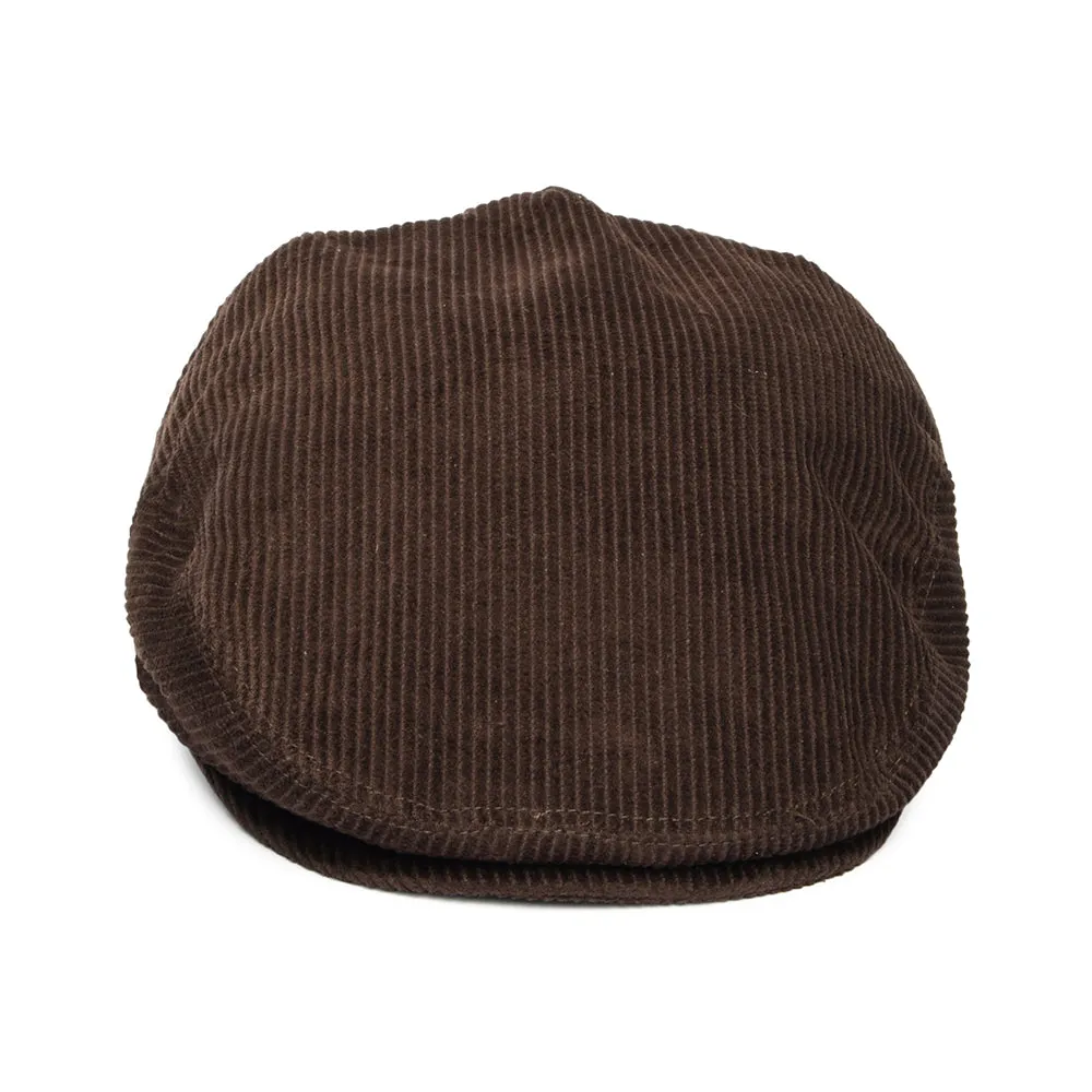 Jaxon & James Corduroy Flat Cap - Brown
