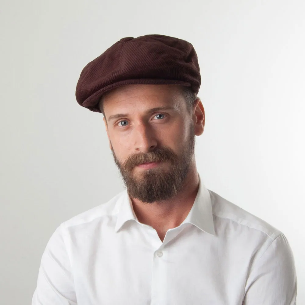 Jaxon & James Corduroy Newsboy Cap - Brown
