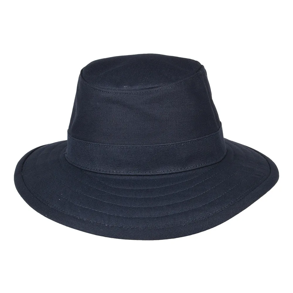 Jaxon & James Cotton Canvas Packable Sun Hat - Navy Blue