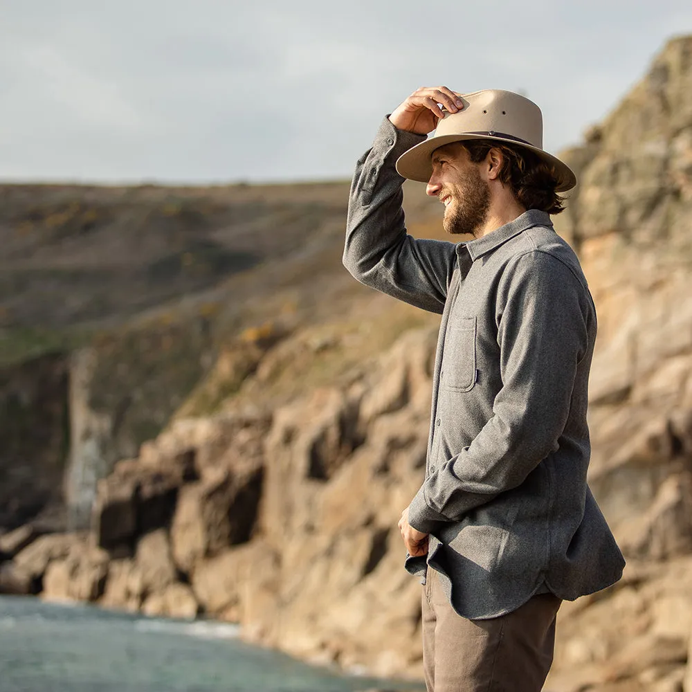 Jaxon & James Cotton Safari Fedora Hat - British Tan