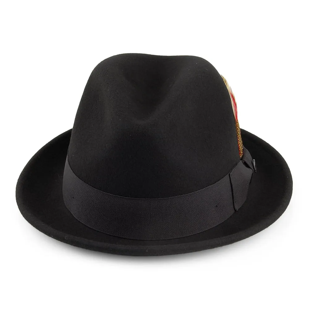 Jaxon & James Crushable Blues Trilby Hat - Black
