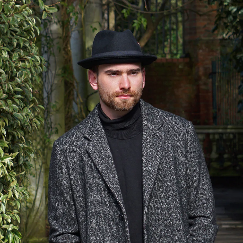 Jaxon & James Crushable Blues Trilby Hat - Black