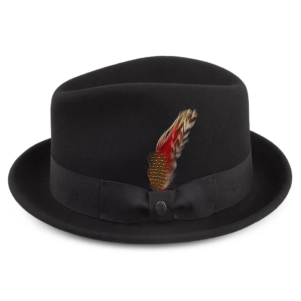 Jaxon & James Crushable Blues Trilby Hat - Black