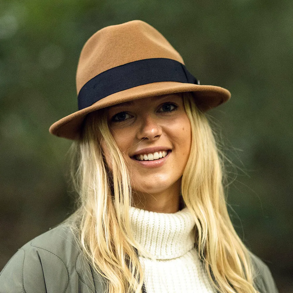 Jaxon & James Crushable Blues Trilby Hat - Pecan