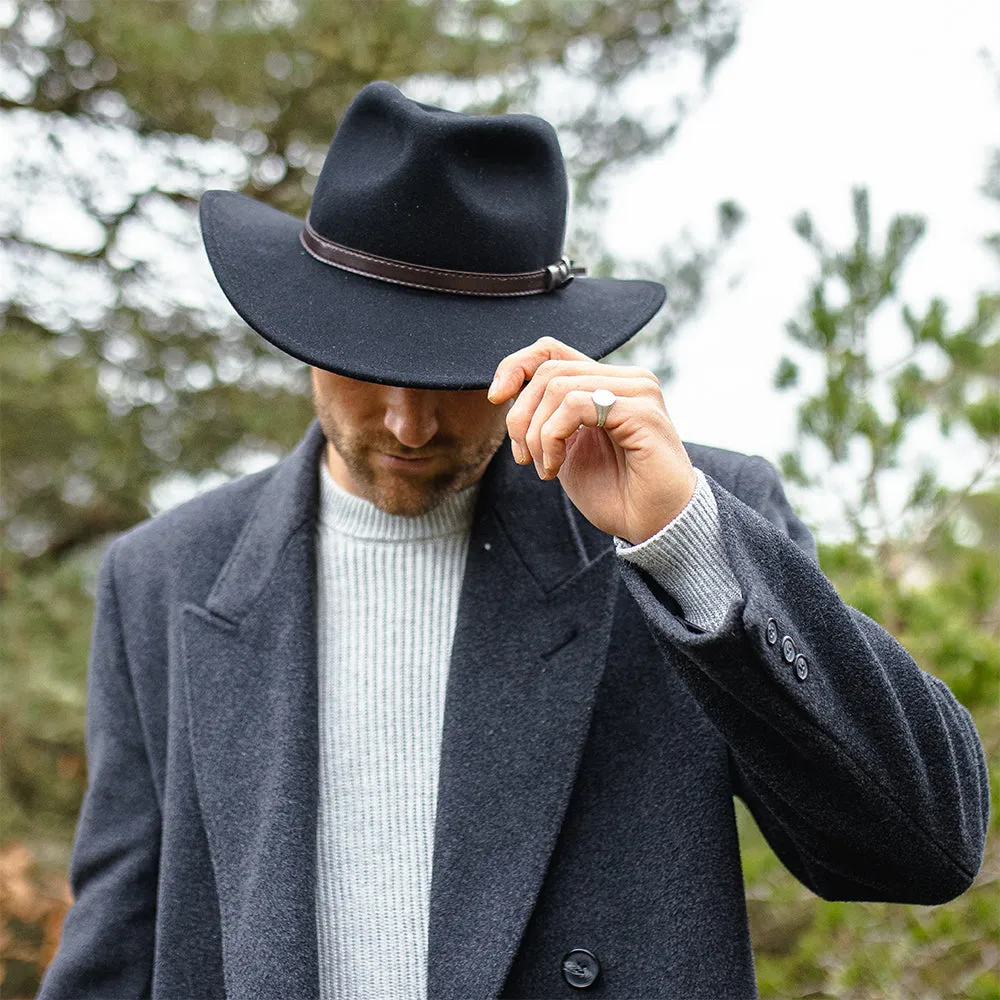 Jaxon & James Crushable Outback Hat - Black