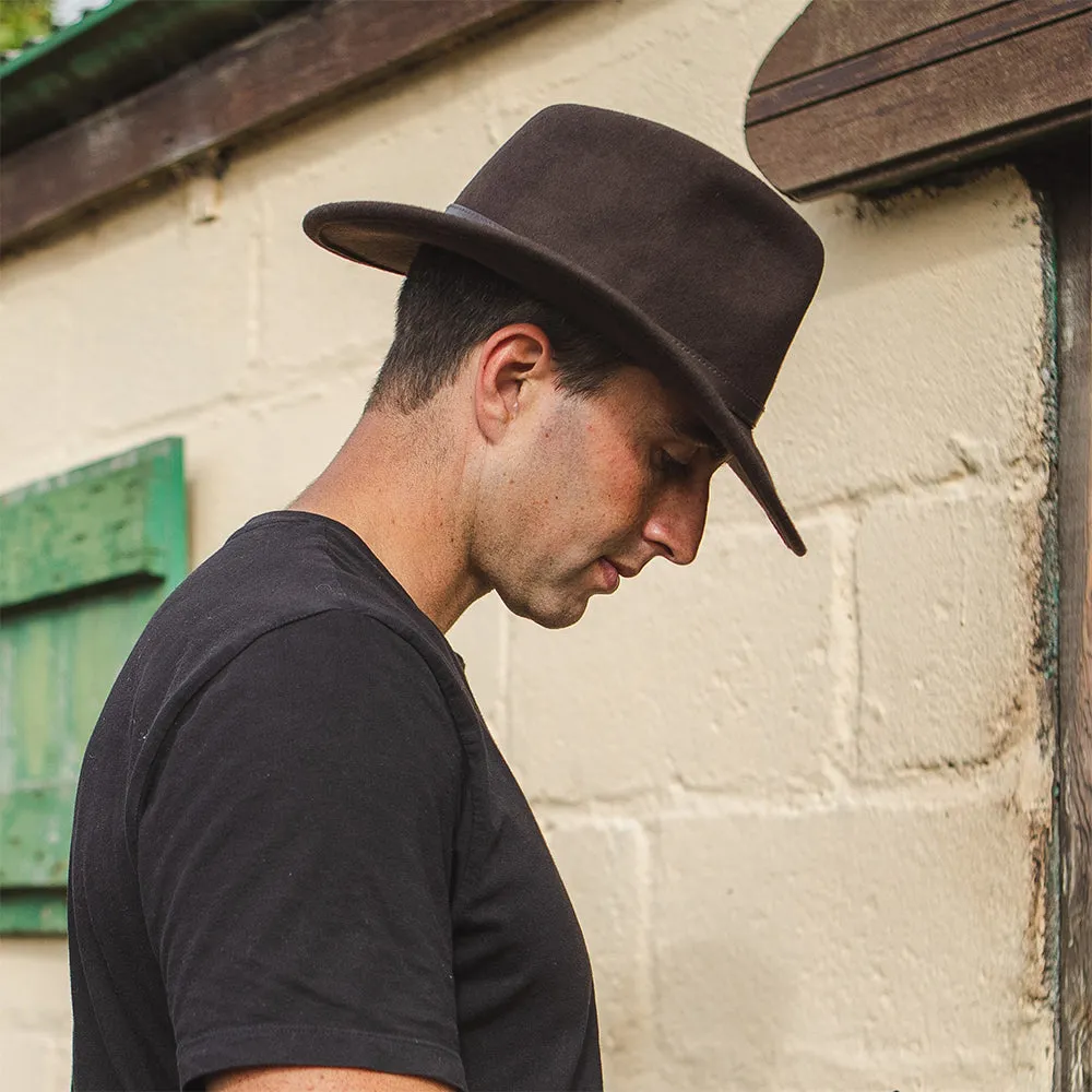 Jaxon & James Crushable Outback Hat - Brown