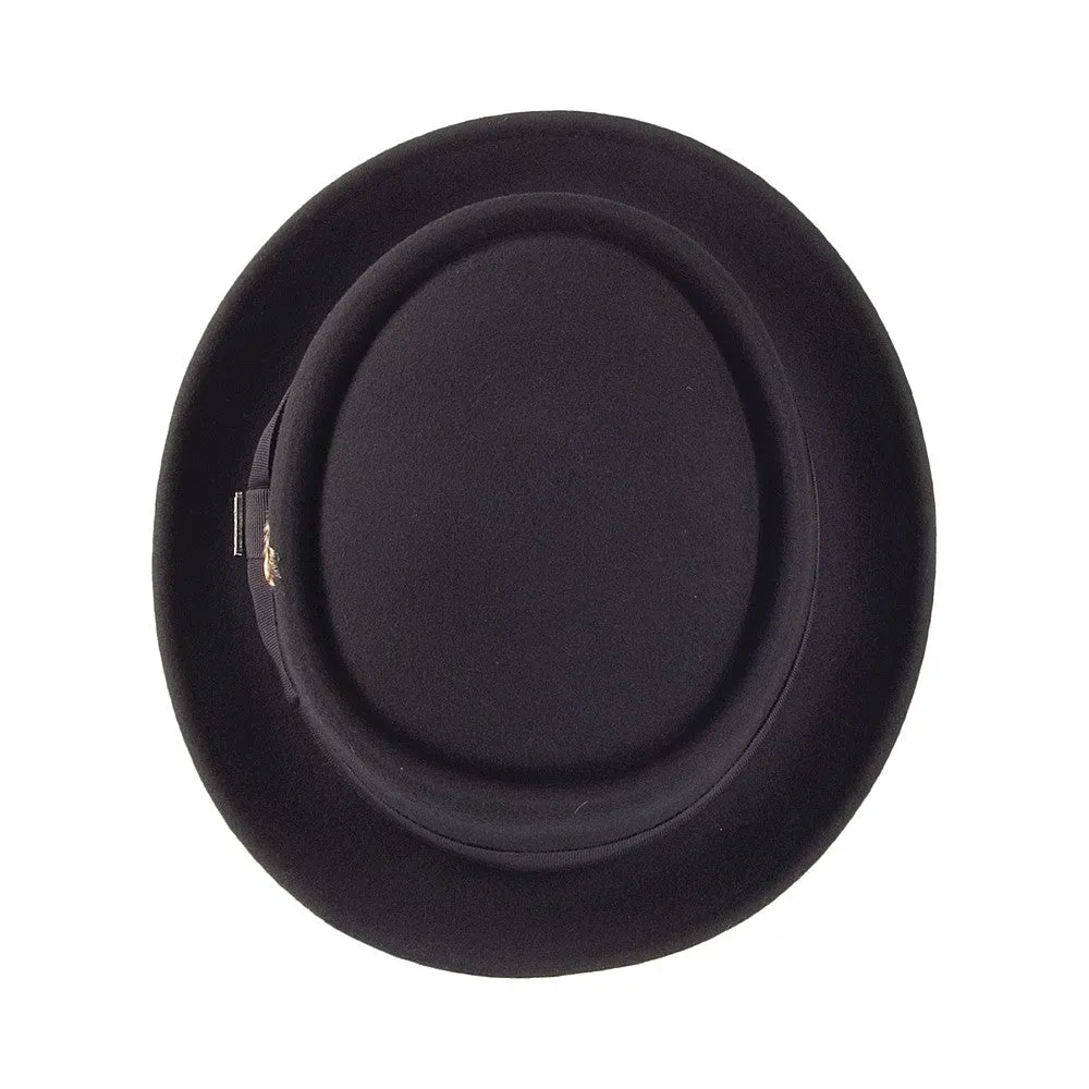 Jaxon & James Crushable Wool Pork Pie Hat - Black