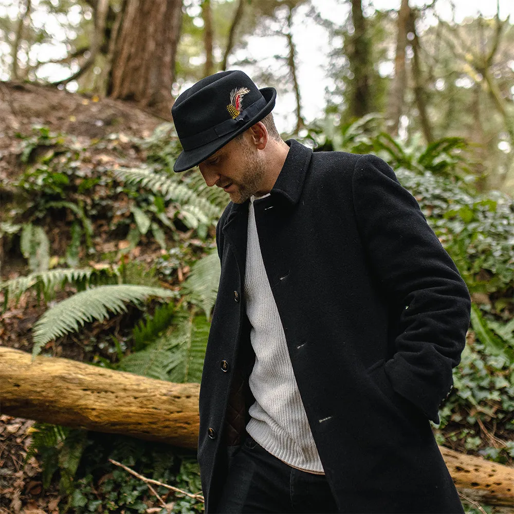 Jaxon & James Detroit Trilby Hat - Black