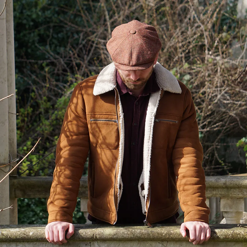 Jaxon & James Donegal Tweed Hillcourt Newsboy Cap - Autumn