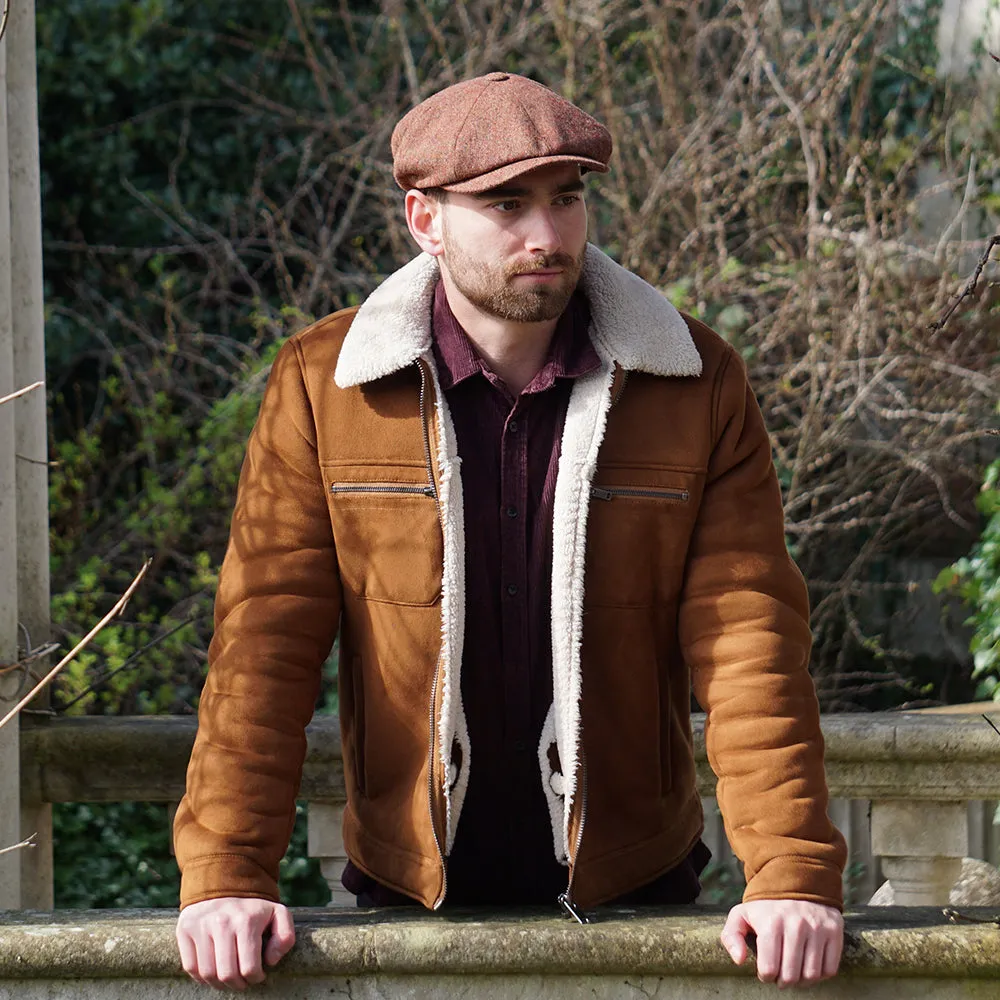 Jaxon & James Donegal Tweed Hillcourt Newsboy Cap - Autumn