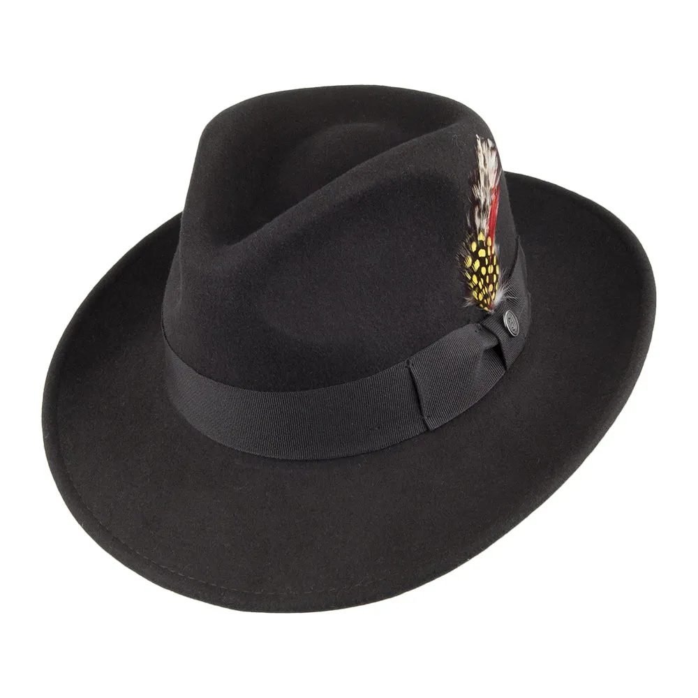 Jaxon & James Ford Fedora Hat - Black
