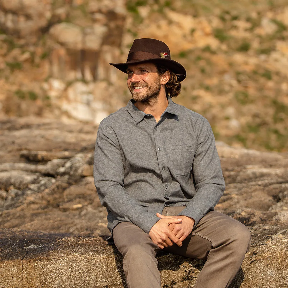 Jaxon & James Ford Fedora Hat - Brown