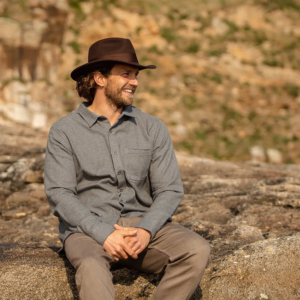 Jaxon & James Ford Fedora Hat - Brown