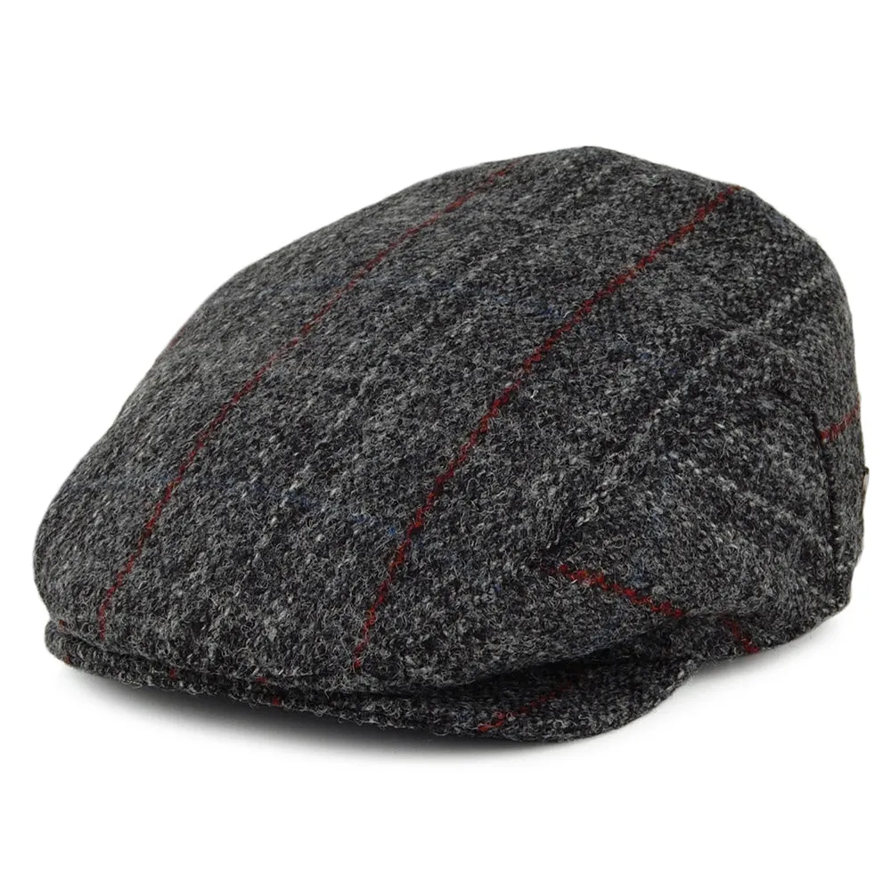 Jaxon & James HARRIS TWEED Loch Alsh Flat Cap - Grey Multi