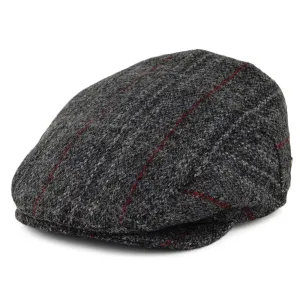 Jaxon & James HARRIS TWEED Loch Alsh Flat Cap - Grey Multi