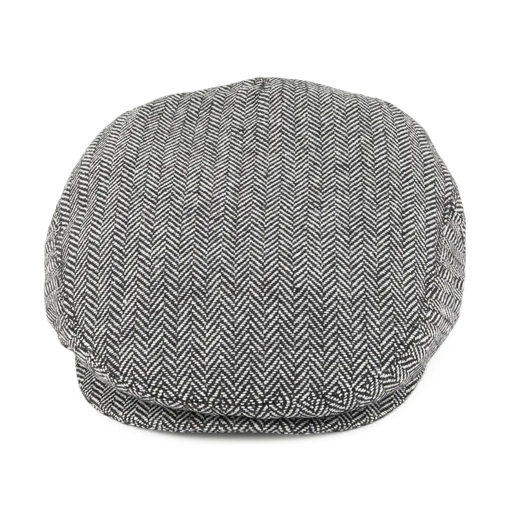 Jaxon & James Herringbone Flat Cap - Grey