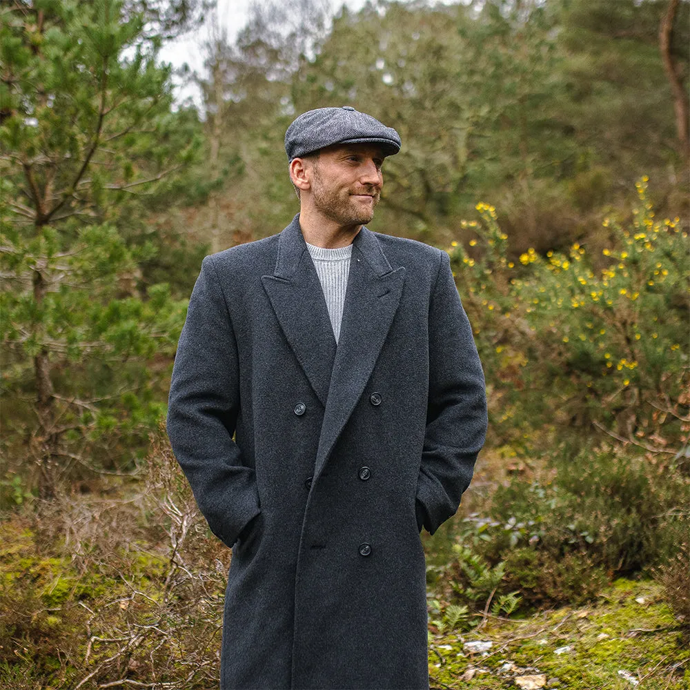 Jaxon & James Herringbone Newsboy Cap - Grey