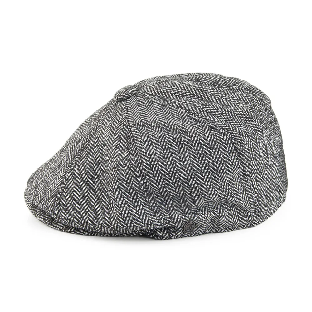 Jaxon & James Herringbone Newsboy Cap - Grey